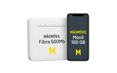 Oferta Fibra 500Mb + Móvil 100Gb