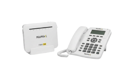 Oferta MásMóvil Fibra 500Mb + Fijo